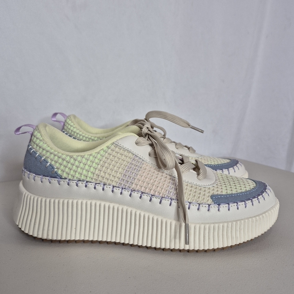 Nicole Miller Brita Woven Platform Sneaker - Size 9